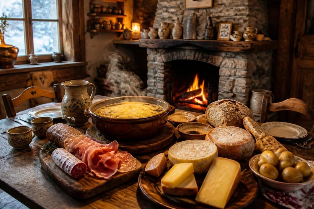 découvrez la cuisine de montagne avec des produits du terroir authentiques et des recettes réconfortantes qui célèbrent les saveurs traditionnelles.