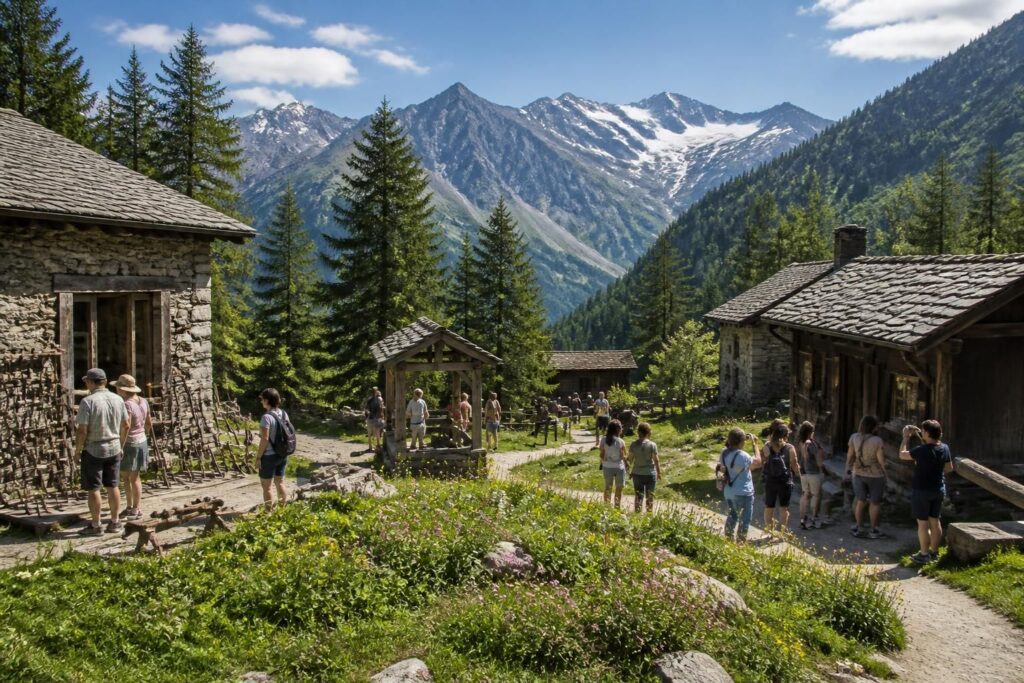 explorez les musées et écomusées de montagne pour découvrir la richesse culturelle, l'histoire locale et les traditions authentiques des régions alpines et pyrénéennes.