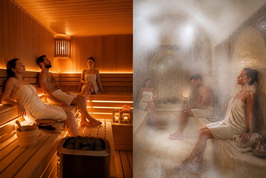 découvrez les différences entre sauna et hammam, leurs bienfaits pour la santé, ainsi que les précautions à prendre pour profiter pleinement de ces moments de détente.