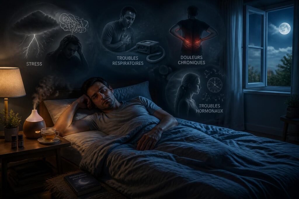 découvrez les principales maladies responsables de l'insomnie, leurs causes, et les solutions efficaces pour retrouver un sommeil réparateur.