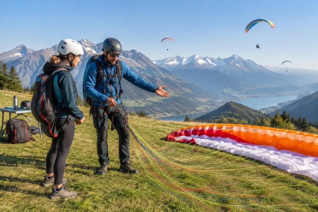 découvrez comment apprendre le parapente : tarifs des cours, meilleurs lieux pour débuter, conseils pratiques et étapes pour voler en toute sécurité.