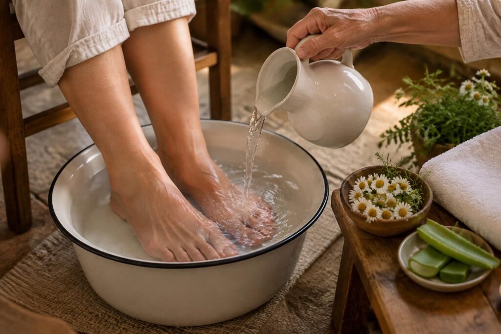découvrez des remèdes de grand-mère et des astuces naturelles pour apaiser les pieds qui brûlent et retrouver une sensation de confort.